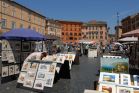 Die Piazza Navona mit ihren vielen Knstlern...